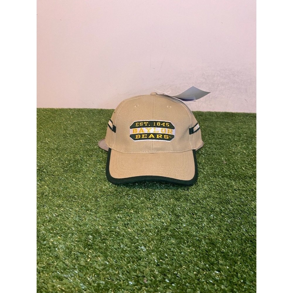 Baylor Bears hat cap strap back new tan green y2k retro unisex mens football